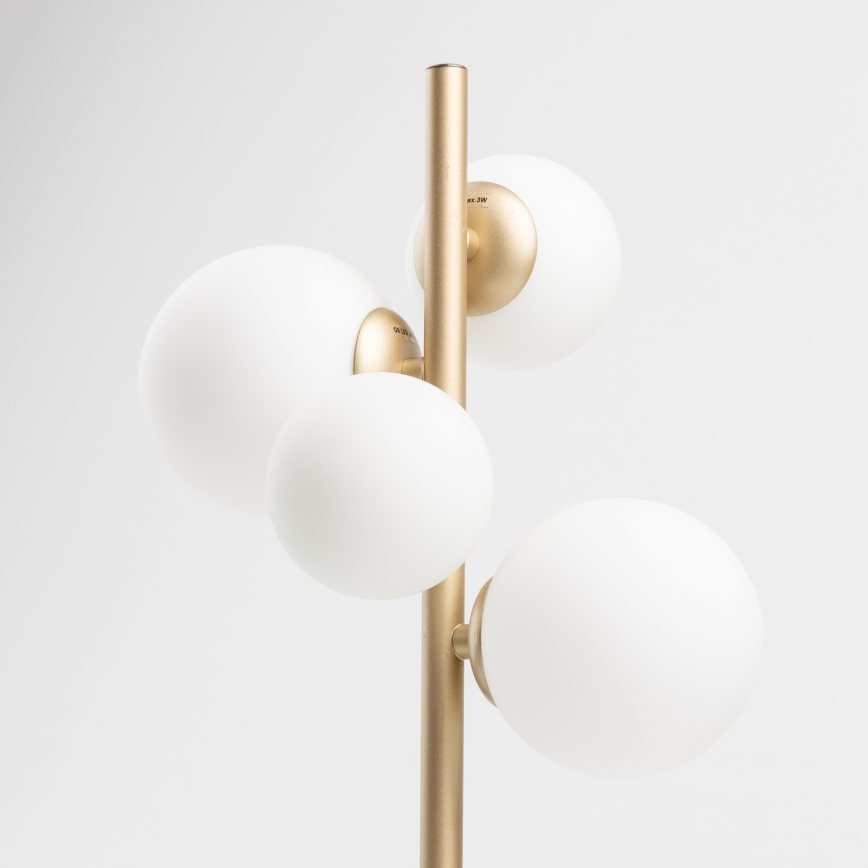 Brilagi - LED stalinis šviestuvas MILLA 4xG9/3W/230V auksas/balta