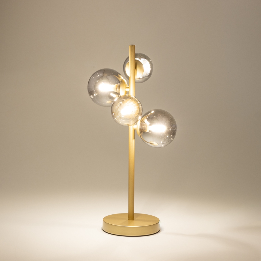 Brilagi - LED stalinis šviestuvas MILLA 4xG9/3W/230V auksas/dūminis