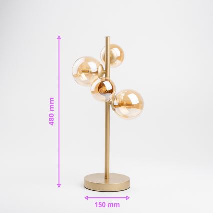 Brilagi - LED stalinis šviestuvas MILLA 4xG9/3W/230V auksas