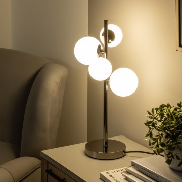 Brilagi - LED stalinis šviestuvas MILLA 4xG9/3W/230V juodas chromas/baltas