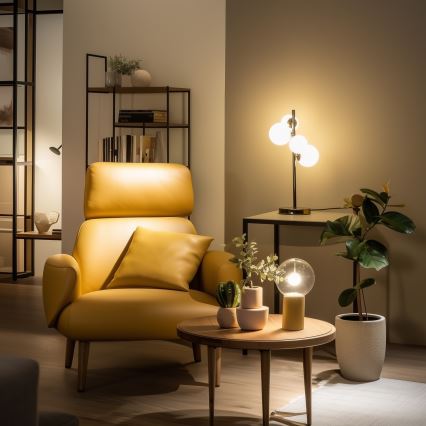 Brilagi - LED stalinis šviestuvas MILLA 4xG9/3W/230V juodas chromas/baltas