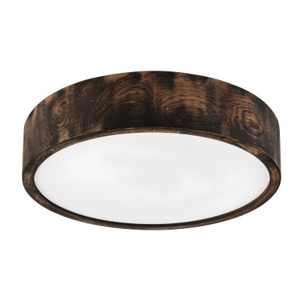 Brilagi - LED stropinis šviestuvas CARVALHO SMOKEY LED/36W/230V, ąžuolas, skersmuo 37,5 cm