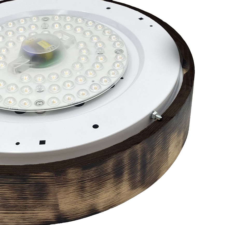 Brilagi - LED stropinis šviestuvas CARVALHO SMOKEY LED/36W/230V, ąžuolas, skersmuo 37,5 cm