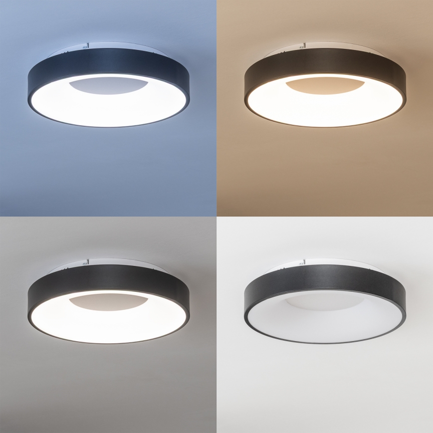 Brilagi - dimeriuojamas LED lubų šviestuvas FALCON II LED/67W/230V 3000-6500K skersmuo 40 cm juodas + nuotolinis valdymas