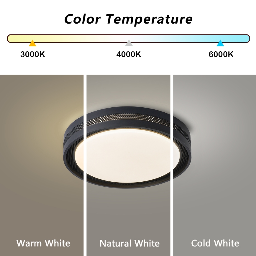 Brilagi - dimeriuojamas LED lubų šviestuvas KREON LED/54W/230V 3000-6000K baltas, skersmuo 38 cm + nuotolinis pultas