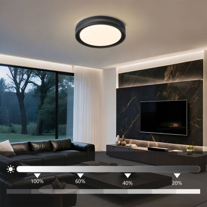 Brilagi - dimeriuojamas LED lubų šviestuvas KREON LED/54W/230V 3000-6000K baltas, skersmuo 38 cm + nuotolinis pultas