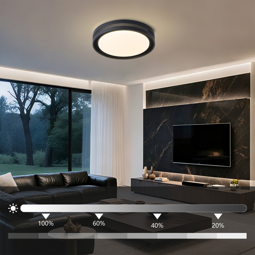Brilagi - dimeriuojamas LED lubų šviestuvas KREON LED/54W/230V 3000-6000K baltas, skersmuo 38 cm + nuotolinis pultas