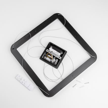 Brilagi - LED dimeriuojamas pakabinamas šviestuvas ant laido FALCON SLIM LED/50W/230V 3000-6500K 50x50 cm juodas + nuotolinis valdymas