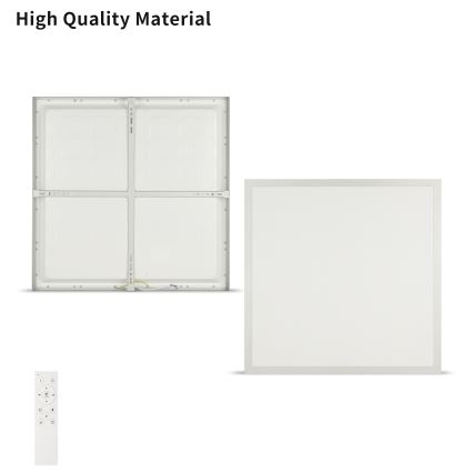 Brilagi - Dimeriuojamas vonios lubinis šviestuvas FRAME SMART LED/50W/230V 60x60 cm 3000-6000K IP44 sidabrinis + nuotolinis valdymas