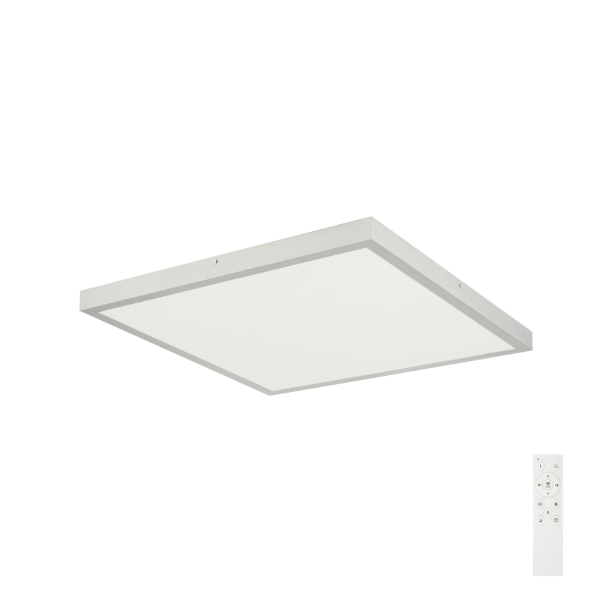Brilagi - Dimeriuojamas vonios lubinis šviestuvas FRAME SMART LED/50W/230V 60x60 cm 3000-6000K IP44 sidabrinis + nuotolinis valdymas