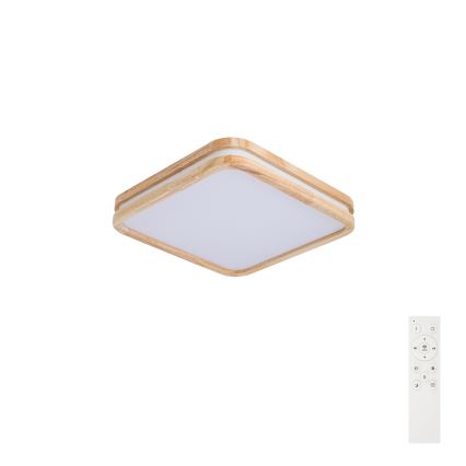 BRILAGI - LED dimeriuojamas lubinis šviestuvas MOLINA SQUARE LED/48W/230V 3000-6000K ąžuolas 40x40 cm + nuotolinis valdymas