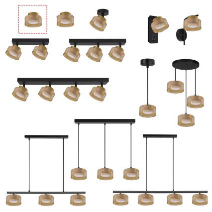 Brilagi - LED Taškinis šviestuvas AURA LUX 1xGX53/30W/230V Ø 13 cm auksinis
