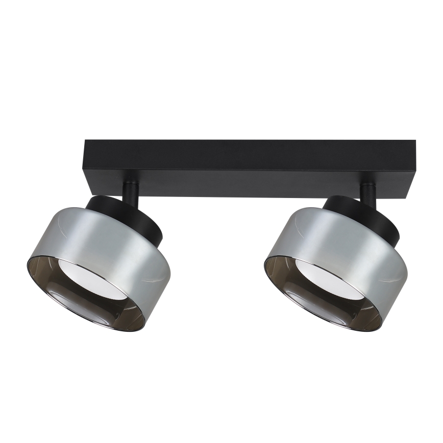 Brilagi - LED Taškinis šviestuvas AURA LUX 2xGX53/30W/230V juodas/dūminis