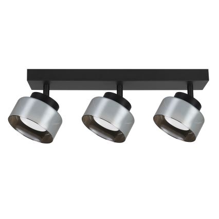 Brilagi - LED Taškinis šviestuvas AURA LUX 3xGX53/30W/230V juoda/dūminė