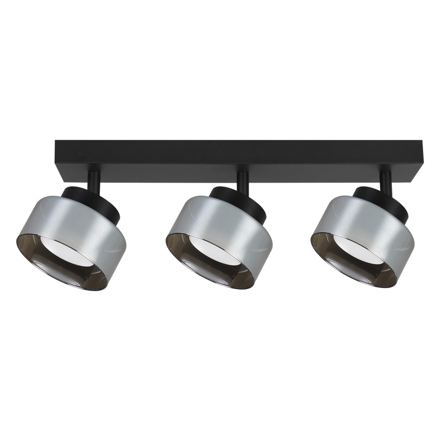 Brilagi - LED Taškinis šviestuvas AURA LUX 3xGX53/30W/230V juoda/dūminė