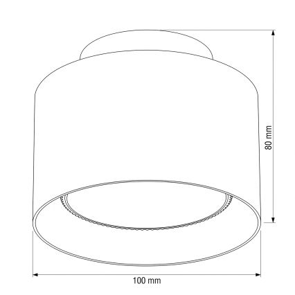 BRILAGI - LED taškinis šviestuvas BACKLIT 1xGX53/15W/230V + LED/3W skersmuo 10 cm auksinis