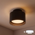 BRILAGI - LED taškinis šviestuvas BACKLIT 1xGX53/15W/230V + LED/3W skersmuo 10 cm juoda