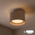 BRILAGI - LED taškinis šviestuvas BACKLIT 1xGX53/15W/230V + LED/3W skersmuo 10 cm smėlinis