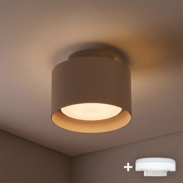 BRILAGI - LED taškinis šviestuvas BACKLIT 1xGX53/15W/230V + LED/3W skersmuo 10 cm smėlinis