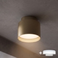 BRILAGI - LED taškinis šviestuvas BACKLIT 1xGX53/15W/230V + LED/3W, skersmuo 8 cm, auksinis