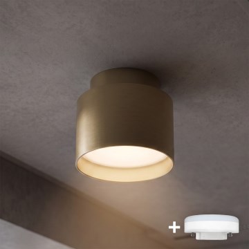 BRILAGI - LED taškinis šviestuvas BACKLIT 1xGX53/15W/230V + LED/3W, skersmuo 8 cm, auksinis