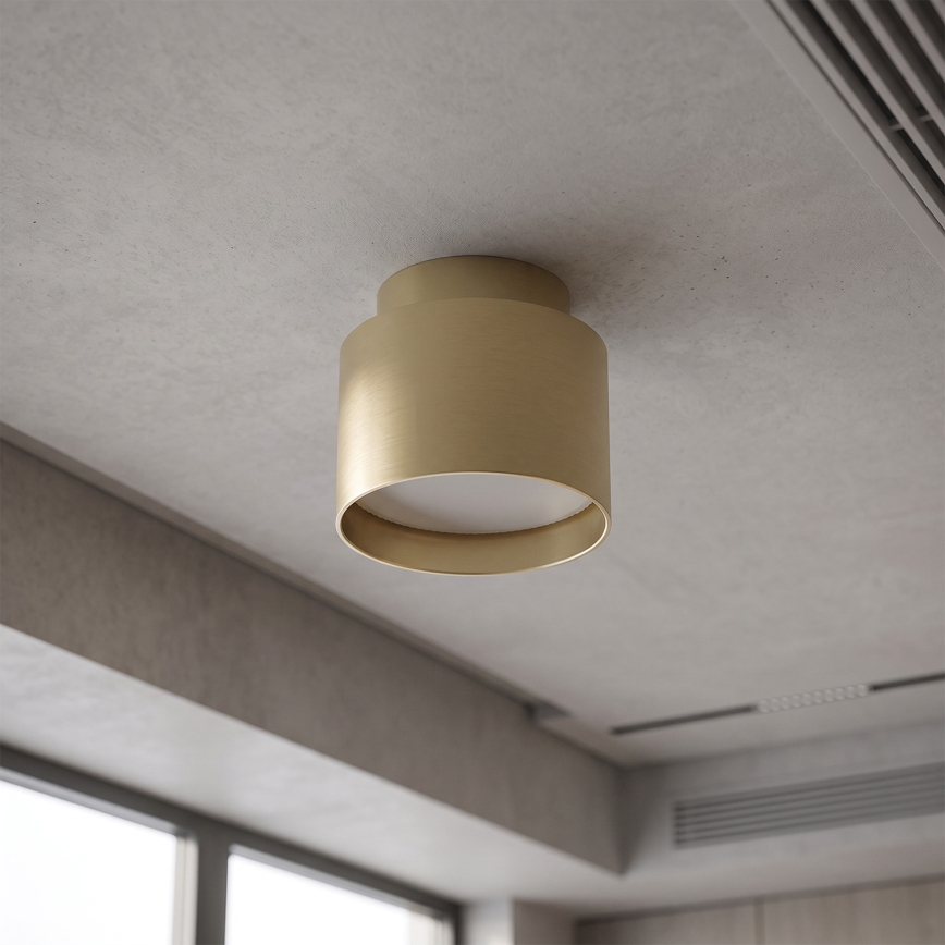 BRILAGI - LED taškinis šviestuvas BACKLIT 1xGX53/15W/230V + LED/3W, skersmuo 8 cm, auksinis