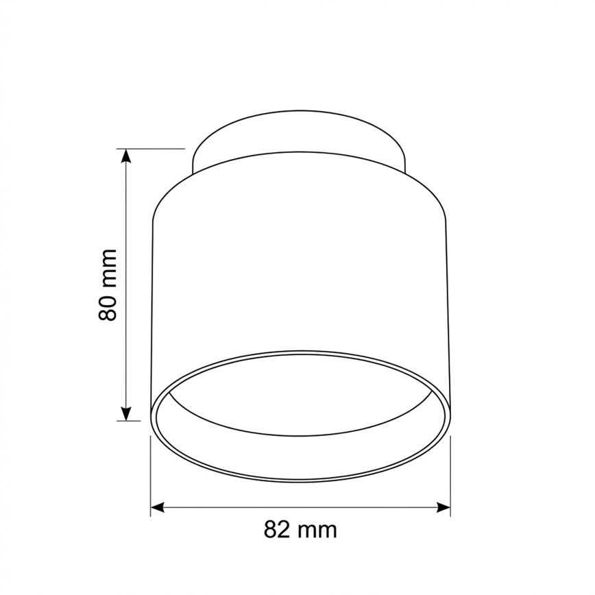 BRILAGI - LED taškinis šviestuvas BACKLIT 1xGX53/15W/230V + LED/3W skersmuo 8 cm, ąžuolo dekoras