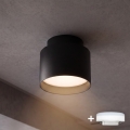 BRILAGI - LED taškinis šviestuvas BACKLIT 1xGX53/15W/230V + LED/3W skersmuo 8 cm juodas