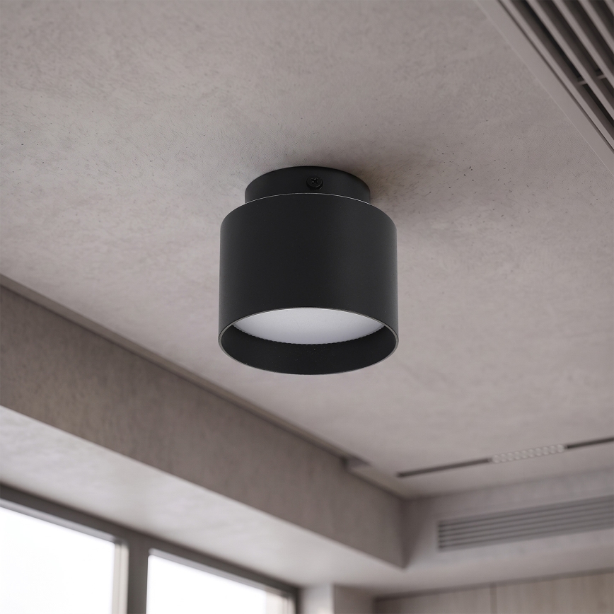 BRILAGI - LED taškinis šviestuvas BACKLIT 1xGX53/15W/230V + LED/3W skersmuo 8 cm juodas