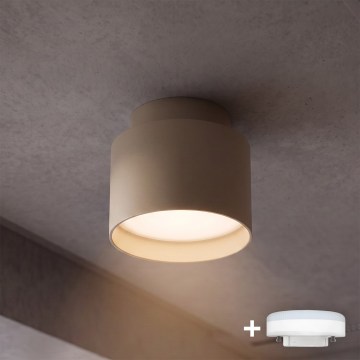 BRILAGI - LED taškinis šviestuvas BACKLIT 1xGX53/15W/230V + LED/3W Ø 8 cm smėlinė