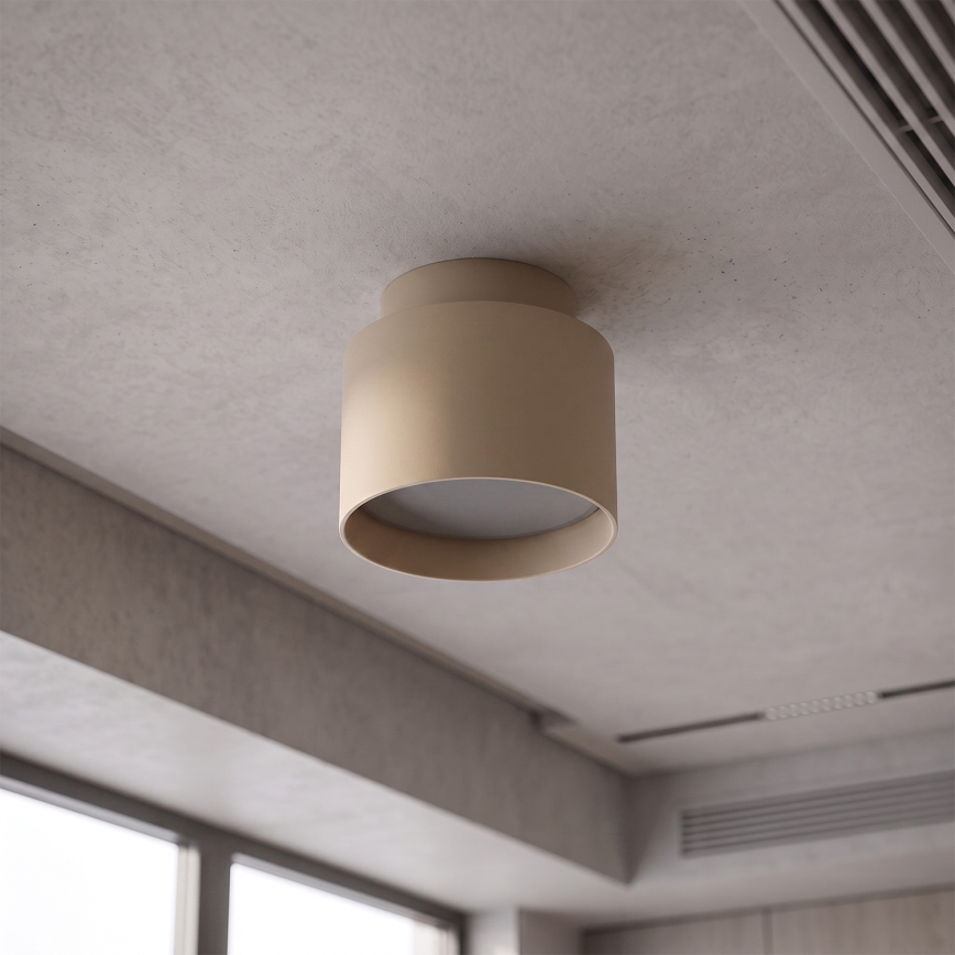 BRILAGI - LED taškinis šviestuvas BACKLIT 1xGX53/15W/230V + LED/3W Ø 8 cm smėlinė