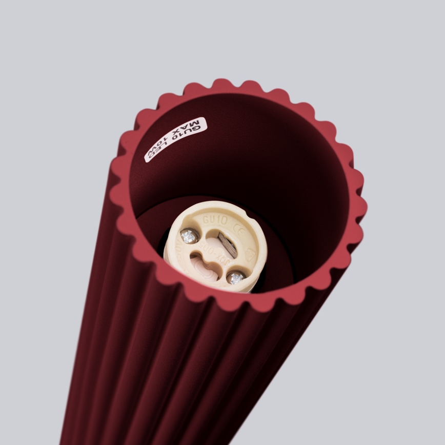 Brilagi - LED taškinis šviestuvas CRESTO 1xGU10/10W/230V 10 cm bordo