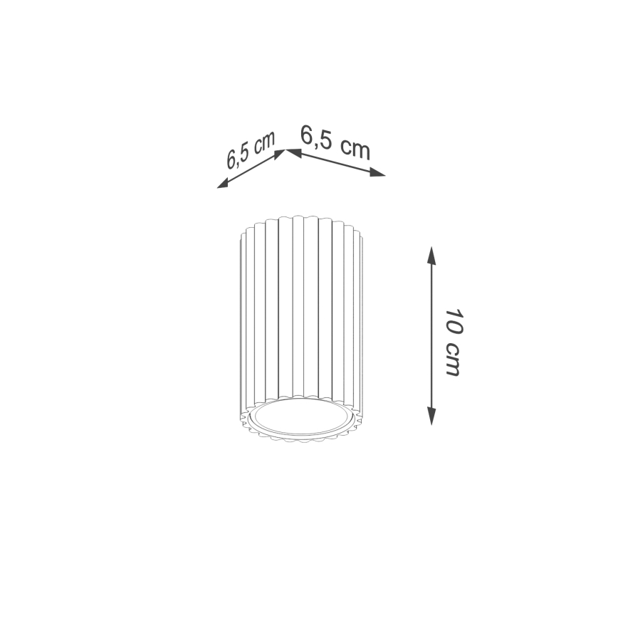 BRILAGI - LED taškinis šviestuvas CRESTO 1xGU10/10W/230V 10 cm oranžinė