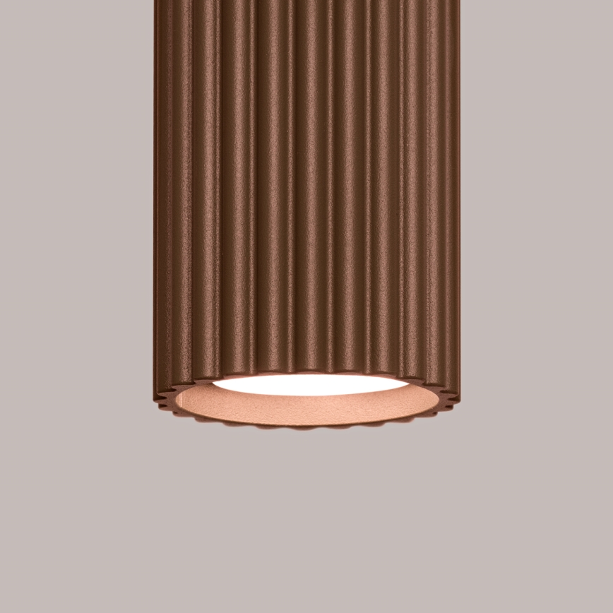 Brilagi - LED taškinis šviestuvas CRESTO 1xGU10/10W/230V 10 cm rudas