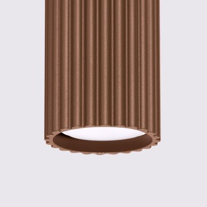 Brilagi - LED taškinis šviestuvas CRESTO 1xGU10/10W/230V 10 cm rudas