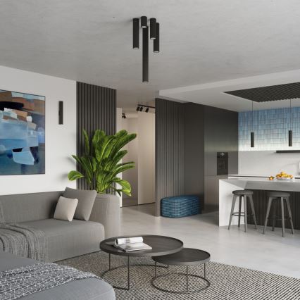 Brilagi - LED taškinis šviestuvas CRESTO 1xGU10/10W/230V 20 cm juodas