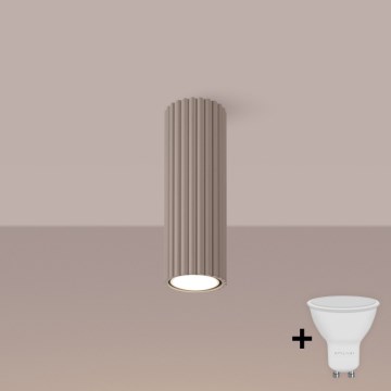 Brilagi - LED taškinis šviestuvas CRESTO 1xGU10/10W/230V 20 cm, smėlinė