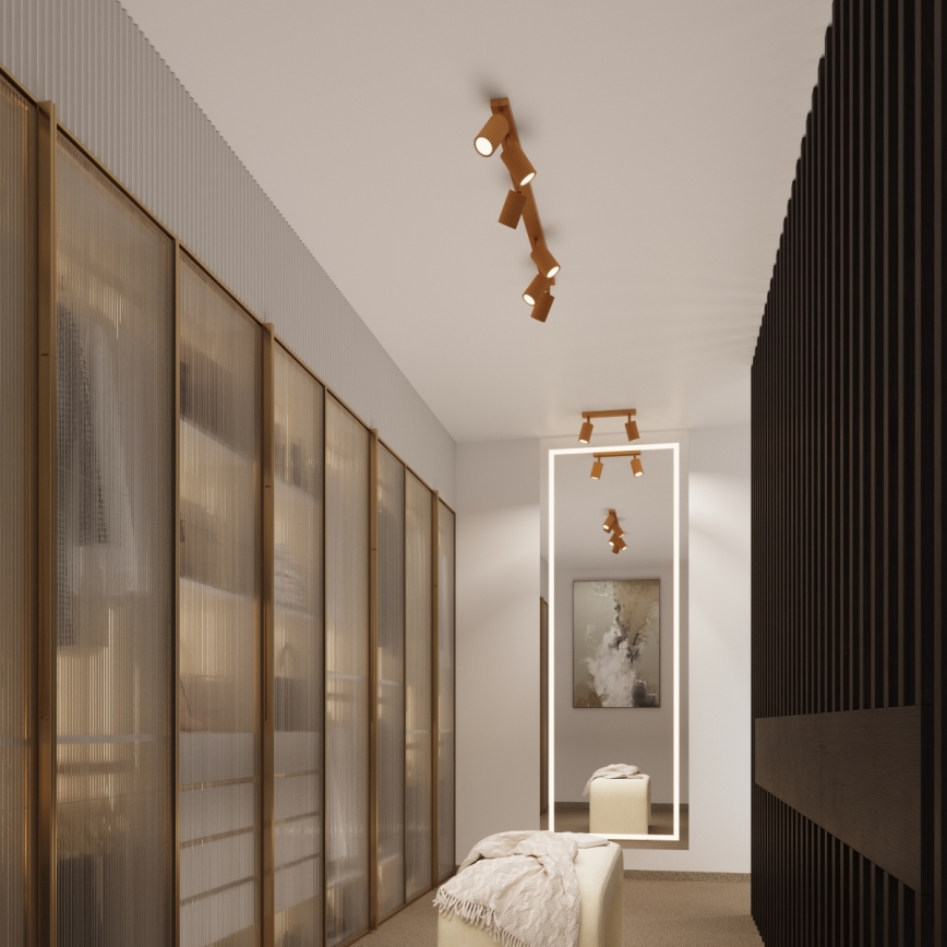 Brilagi - LED taškinis šviestuvas CRESTO 1xGU10/10W/230V 30 cm auksinis