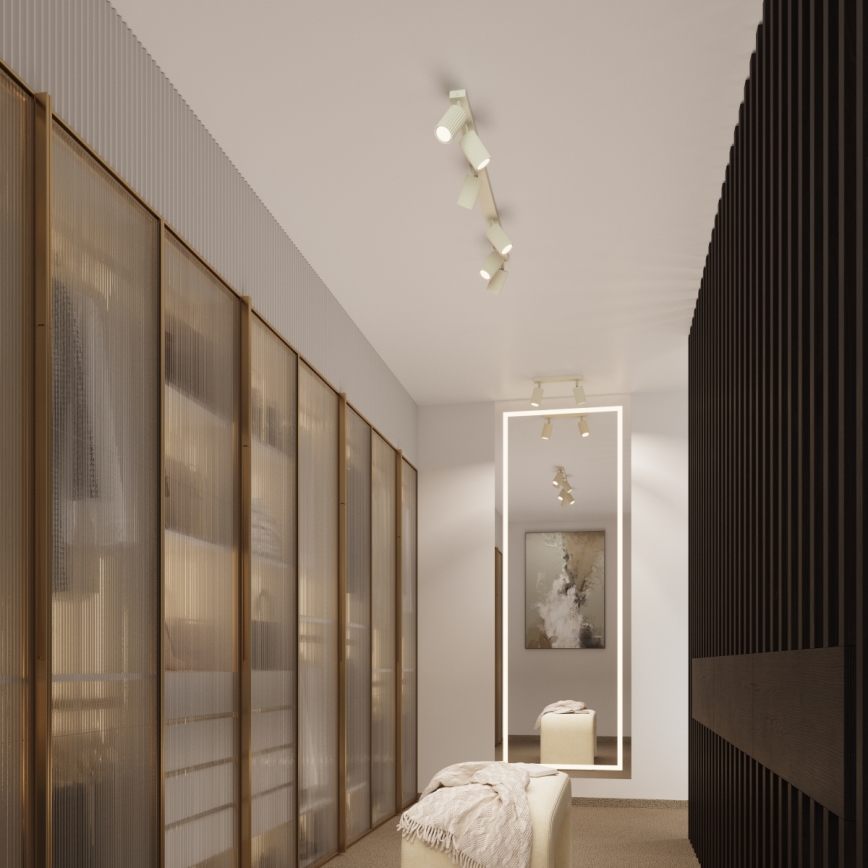 Brilagi - LED taškinis šviestuvas CRESTO 1xGU10/10W/230V 30 cm kreminis