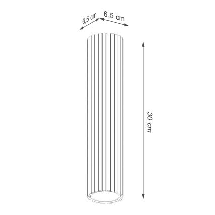 BRILAGI - LED taškinis šviestuvas CRESTO 1xGU10/10W/230V 30 cm oranžinė