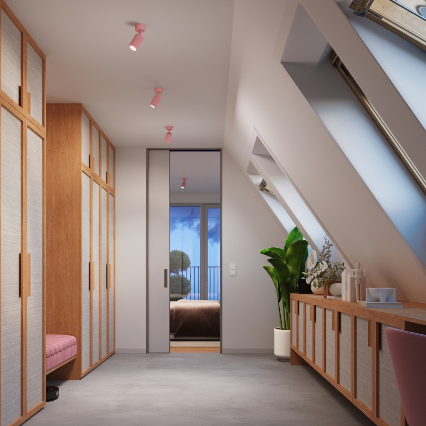 Brilagi - LED taškinis šviestuvas CRESTO 1xGU10/10W/230V rožinis