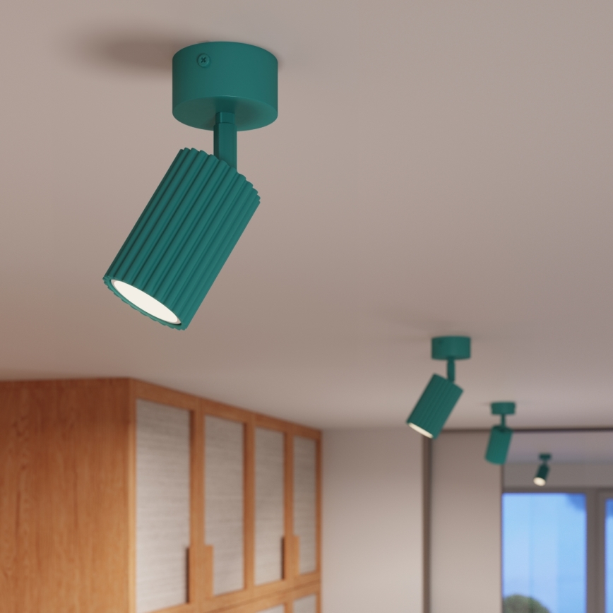 Brilagi - LED taškinis šviestuvas CRESTO 1xGU10/10W/230V turkio spalvos