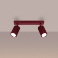 Brilagi - LED taškinis šviestuvas CRESTO 2xGU10/10W/230V bordo