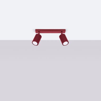 Brilagi - LED taškinis šviestuvas CRESTO 2xGU10/10W/230V bordo