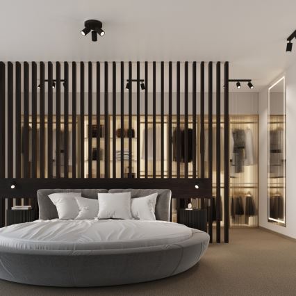 Brilagi - LED taškinis šviestuvas CRESTO 2xGU10/10W/230V juodas