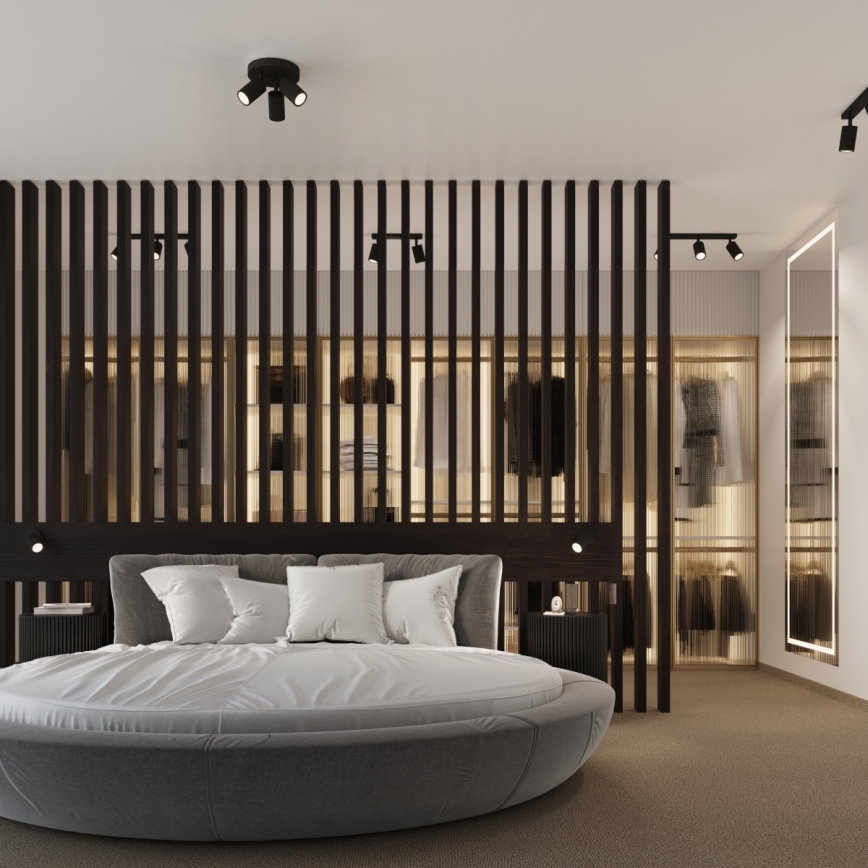 Brilagi - LED taškinis šviestuvas CRESTO 2xGU10/10W/230V juodas