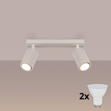 Brilagi - LED taškinis šviestuvas CRESTO 2xGU10/10W/230V kreminis