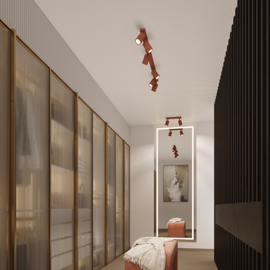 BRILAGI - LED taškinis šviestuvas CRESTO 2xGU10/10W/230V oranžinis