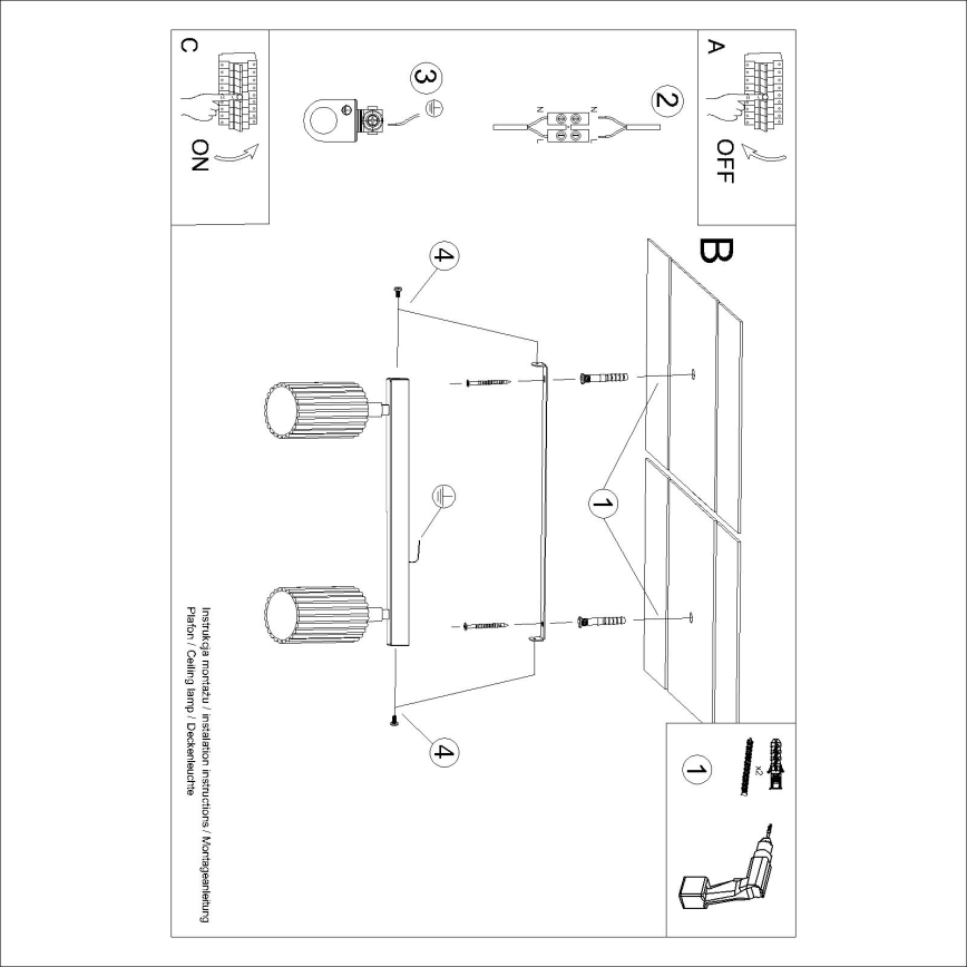 BRILAGI - LED taškinis šviestuvas CRESTO 2xGU10/10W/230V oranžinis