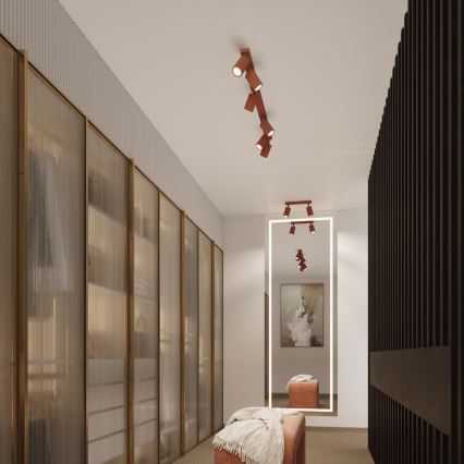 Brilagi - LED taškinis šviestuvas CRESTO 2xGU10/10W/230V raudonas